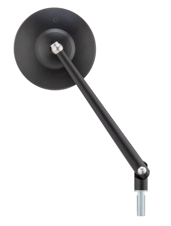 Standard mirror for Vespa, right-hand thread, black matt