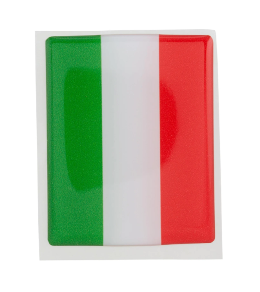 Vespa emblem "Italy" 4-corner cascade, red/green/white