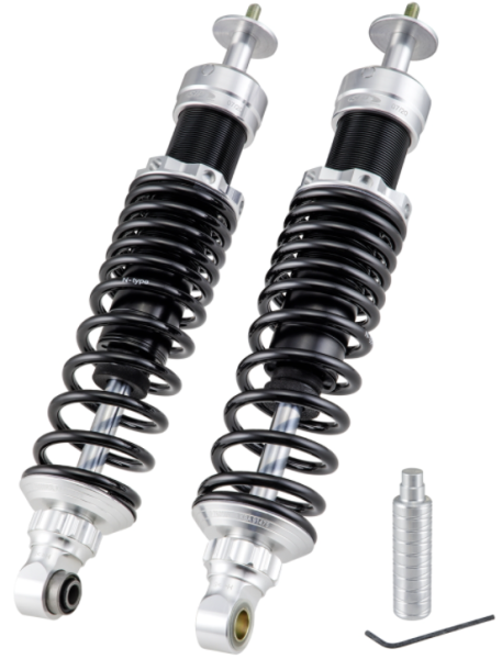 Rear shock absorber for Vespa GTS/​GTS Super/​GTV/​GT 60/​GT/​GT L 125-300ccm, silver