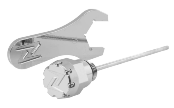 Oil filler screw engine oil for Vespa Primavera/​Sprint 125-150ccm i.e. 3V 4T AC, chrome