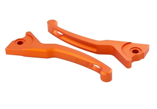 Sport lever set brake Shorty for Vespa, right and left, matt orange