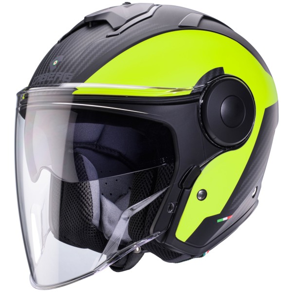 Caberg helmet Soho Milano matt black/fluo yellow