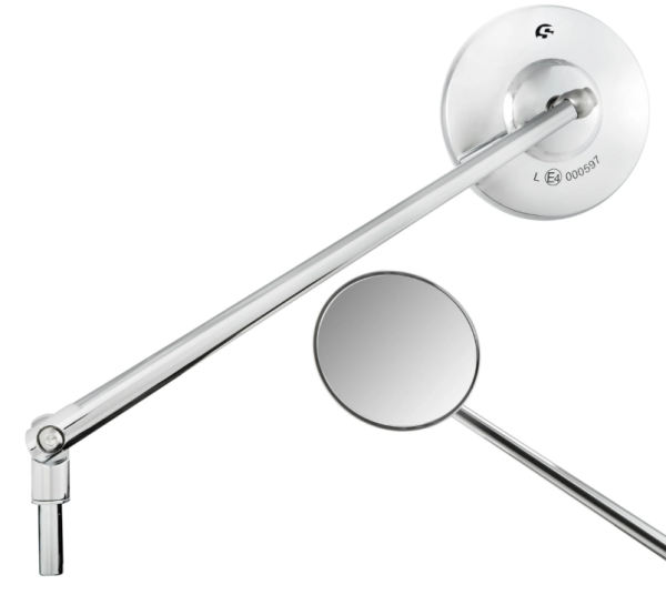 Standard mirror left or right for Vespa PX 125-200cc, chrome