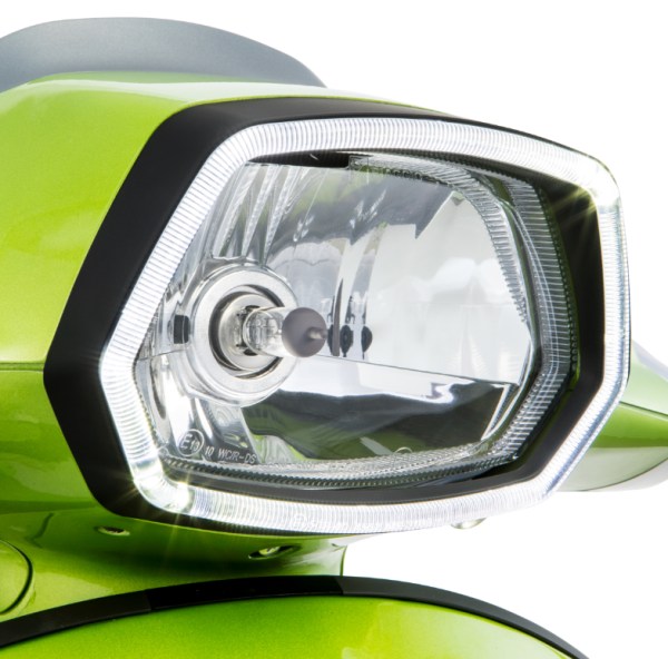 Lamp ring LED light ring for Vespa Sprint 50cc 2T/4T, black matt