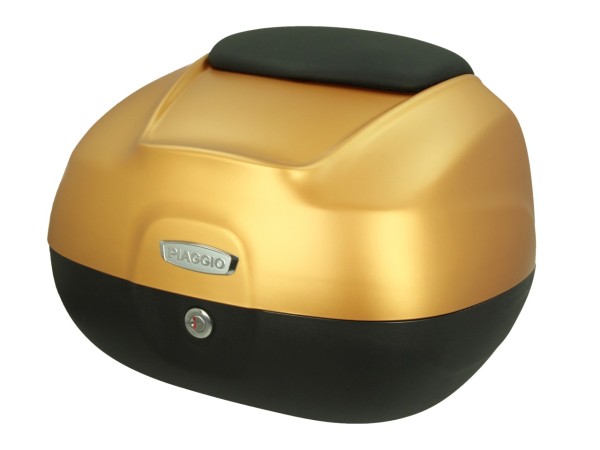 37L Top Case with Backrest for Piaggio Medley Sport 125/200 (24-25) - Matte Metallic Yellow L10