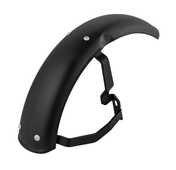 Mudguard 2.0 Garelli for Vespa PX 80-200cc, metal black matt, holder black