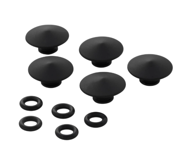 Cover cap wheel stud front or rear, black matt