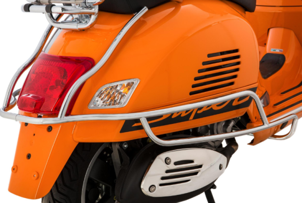 Crash bar side hood rear for Vespa GTS /GTS Super /GTV /GT 60, 125-300ccm, chrome