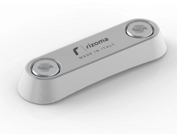 Cover thread RIZOMA passenger grab rail for Vespa GTS/GTS Super/GTV/Primavera, silver