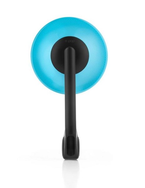 Handlebar end mirror RIZOMA E-POP for Vespa left or right, black/blue