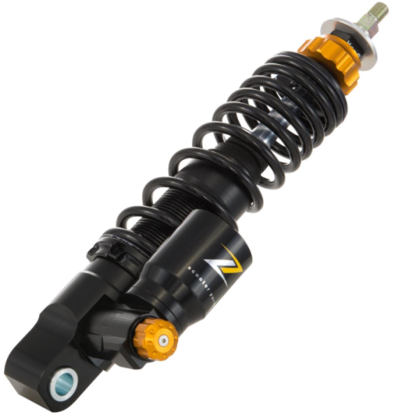 Shock absorber "Black Edition", front for Vespa Primavera/​Sprint 50 -150ccm 2T/​4T AC, black