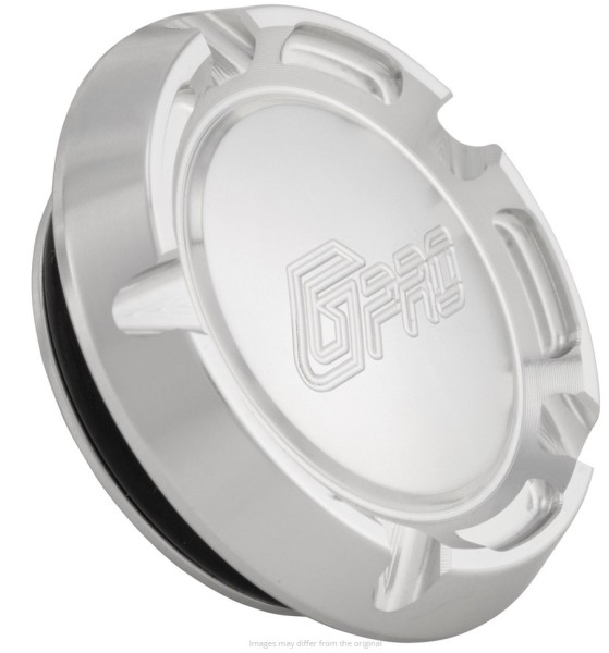 Hub nut cover rim front MK II for Vespa, silver