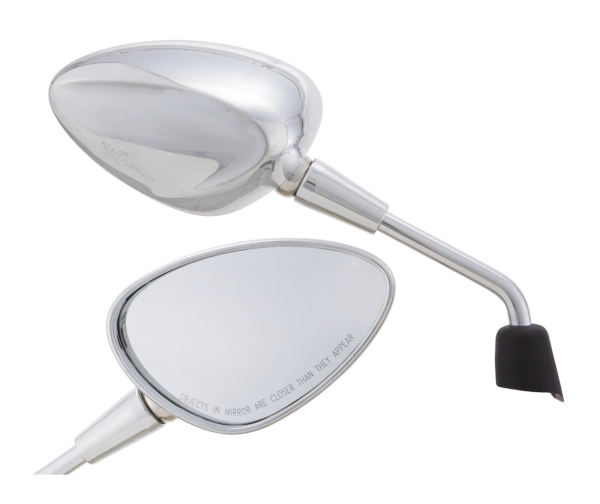 Mirror Shorty silver right and left for Vespa Sprint 50-150ccm 2T/​4T