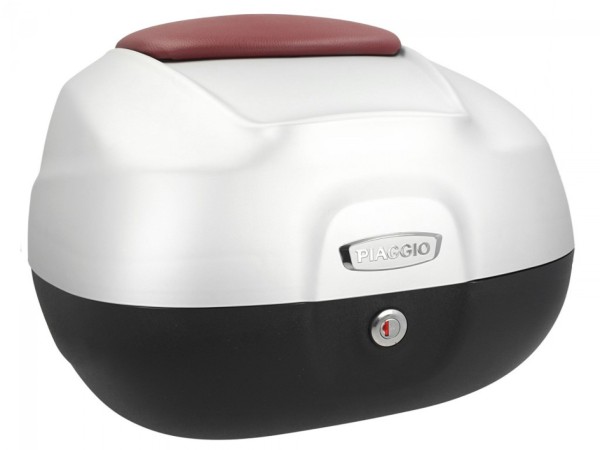 37L Top Case with Backrest for Piaggio Beverly 350 Sport Touring (17-20) - Matte Gray 760/B