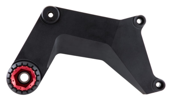 Swing arm for racing exhaust, rear for Vespa GTS/​GTS Super/​GTV/​GT 60/​GT/​GT L without ABS, black