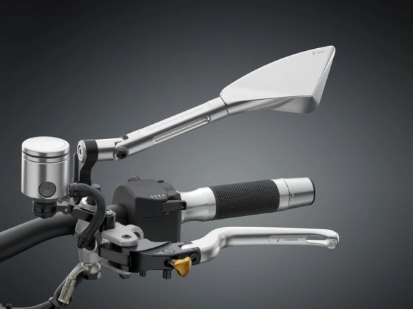 Mirror RIZOMA "TOMOK" right for Vespa, silver anodized