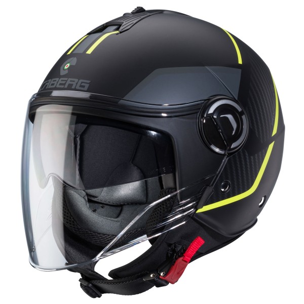 Caberg helmet Riviera V4 X Geo matt-black/anthracite-fluo-yellow