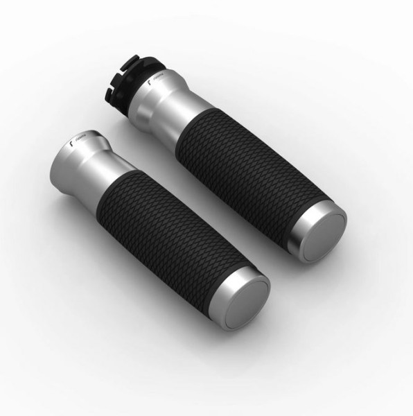 Grips RIZOMA Urlo RS Ø 22/24 mm L 120 mm for Vespa Primavera/Sprint, silver anodized