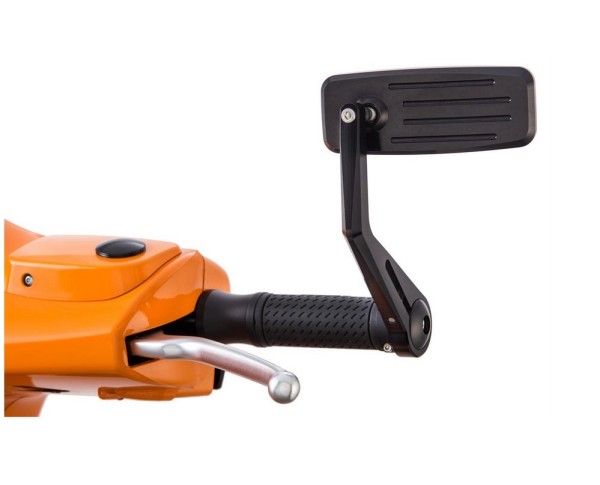Handlebar end mirror ACTION for Vespa left or right, black