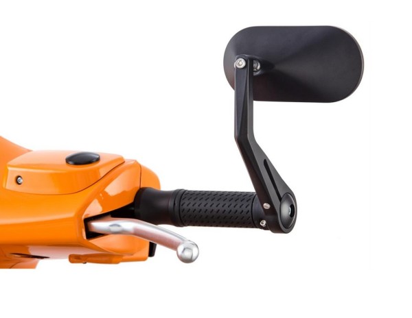 Handlebar end mirror AGILA for Vespa left or right, black