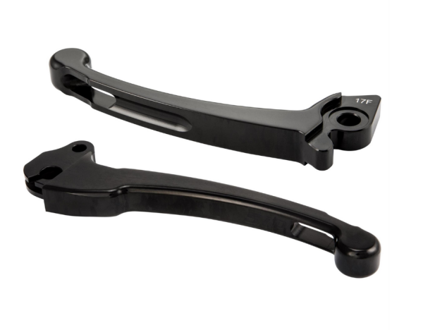 Sport lever set clutch/brake for Vespa PX 125 -150ccm, HBZ Hengtong, right/left, black