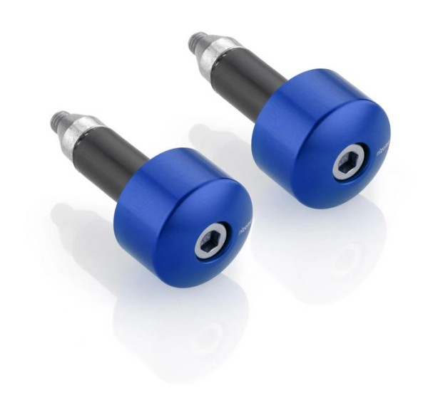 Handlebar end weights RIZOMA left & right for Vespa, blue anodized