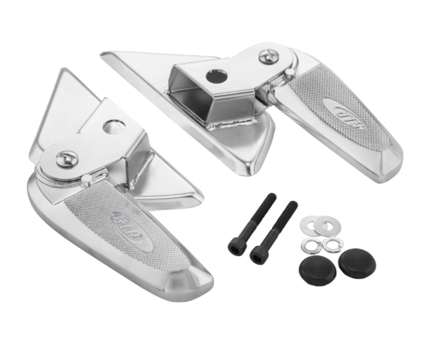 Footrests right and left for Vespa LX /LXV /S 50-150cc, chrome / chrome