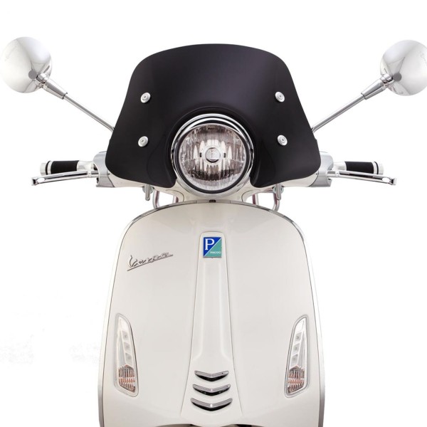 Windshield Ermax Piccolo for Vespa Primavera - black toned