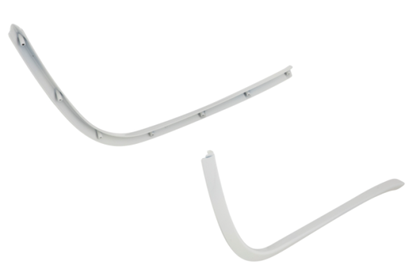 Mono slot tube footboard white for Vespa Primavera/​Sprint 50-150ccm
