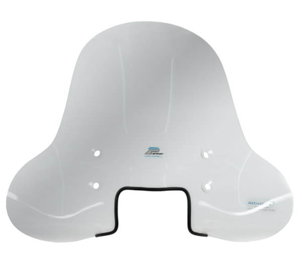 Windshield CUPPINI high for Vespa S 50-150cc, clear