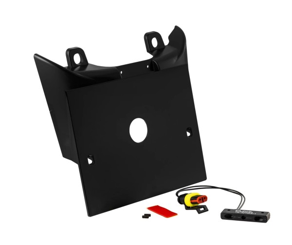 License plate holder black primed for Vespa GTS/GTS Super 125/300cc (`23-)