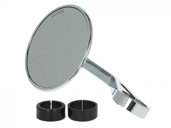 Handlebar end mirror for Vespa left or right, chrome, Highsider Montana