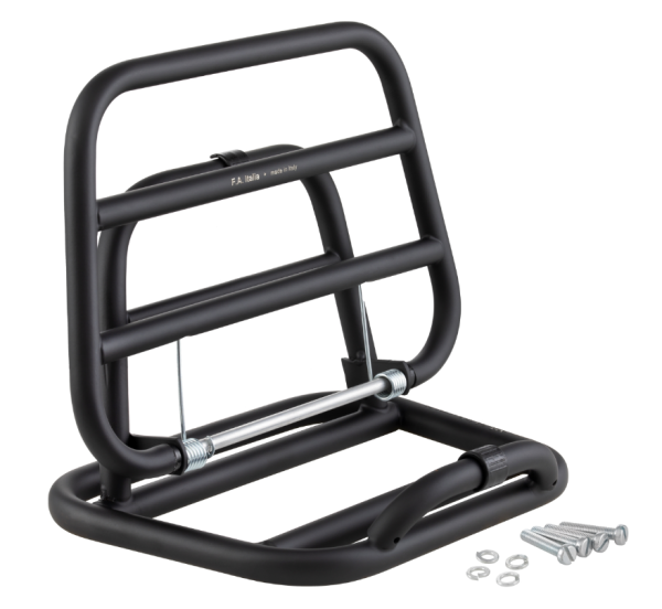 Rear luggage rack for Vespa 946 3V i.e. 125cc, folding, black matt