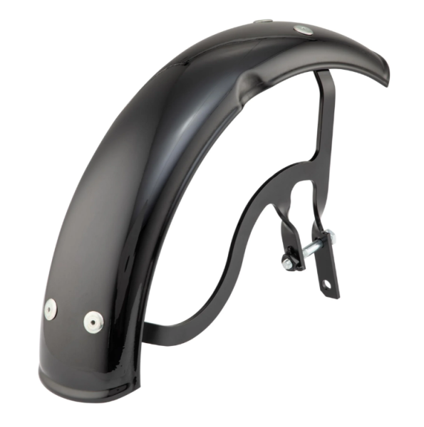 Mudguard Garelli for Vespa PX 80-200cc, metal, black glossy