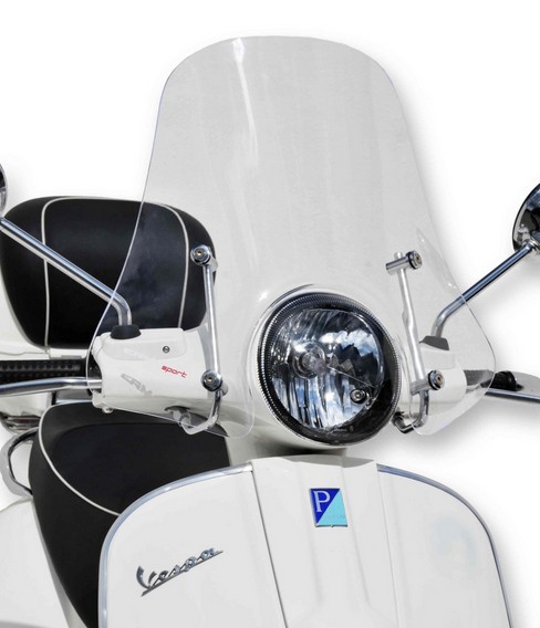 Windshield ERMAX Sport H 450 mm for Vespa GTS/GTS Super/GT L (-22), black