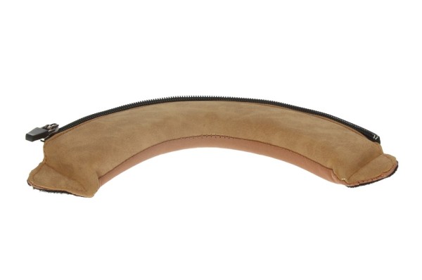 Helmo Milano neck pad, brown, with zipper, washable
