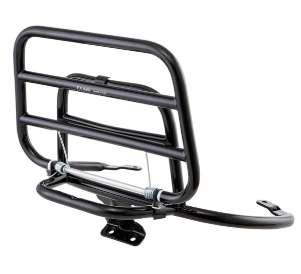 Rear luggage rack for Vespa Primavera /Sprint 50-150ccm, foldable, black glossy