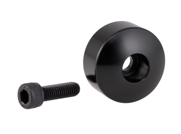 Mounting kit for bar end mirrors without bar end weights, black