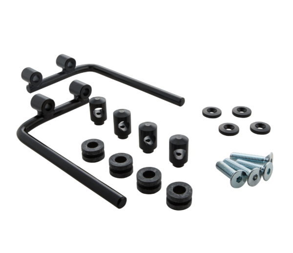 Mounting material flyscreen for Vespa PX 80-200cc, black