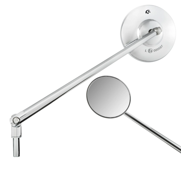 Standard mirror left or right for Vespa PX 80-200cc, chrome