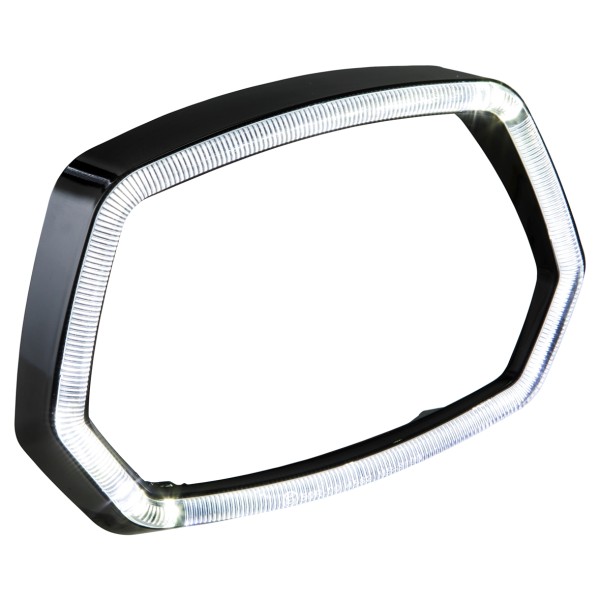 Lamp ring glossy black LED light ring for Vespa Sprint 125/​150ccm 4T ('13-'18)