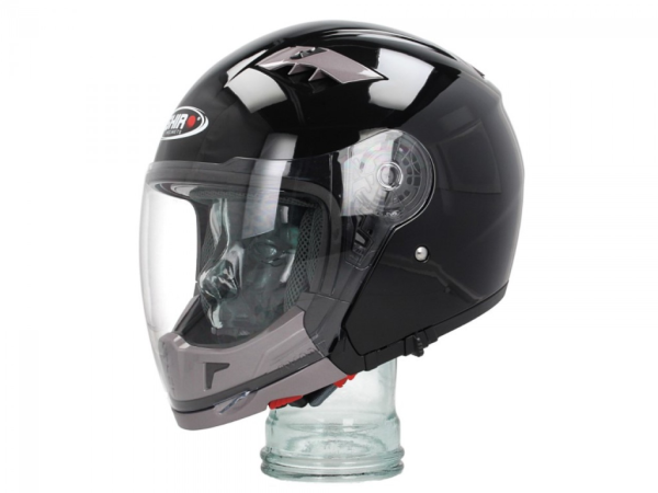 Shiro modular helmet, SH414, system, black