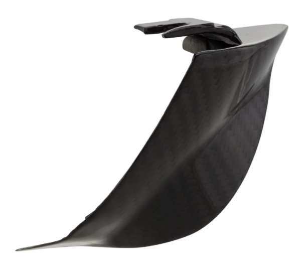 End piece underbody left for Vespa Primavera/​Sprint 50-150ccm 2T/​4T AC, carbon