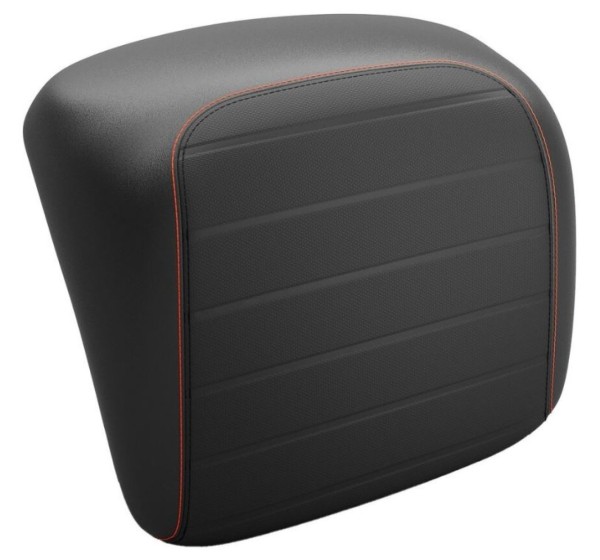 Original backrest for Vespa GTS/GTV top case - black, orange stitching