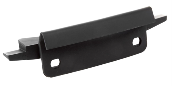 Connection piece mono slot leg shield black matt for Vespa Primavera/​Sprint 50-150ccm