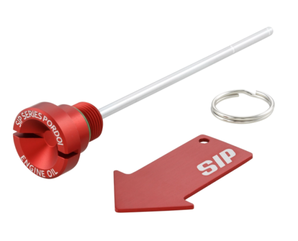 Oil filler screw engine oil for Vespa Primavera/​Sprint 125-150ccm i.e. 3V 4T AC, red