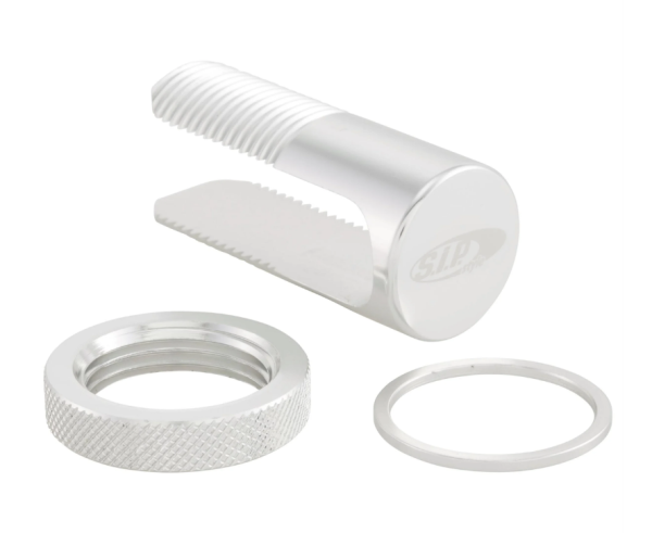 Retaining clip luggage carrier for Vespa, aluminum, silver