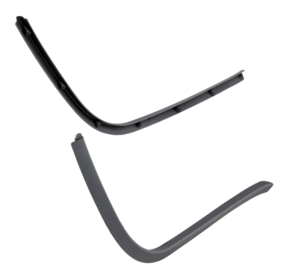 Mono slotted tube running board matt gray for Vespa Primavera/​Sprint 50-150ccm