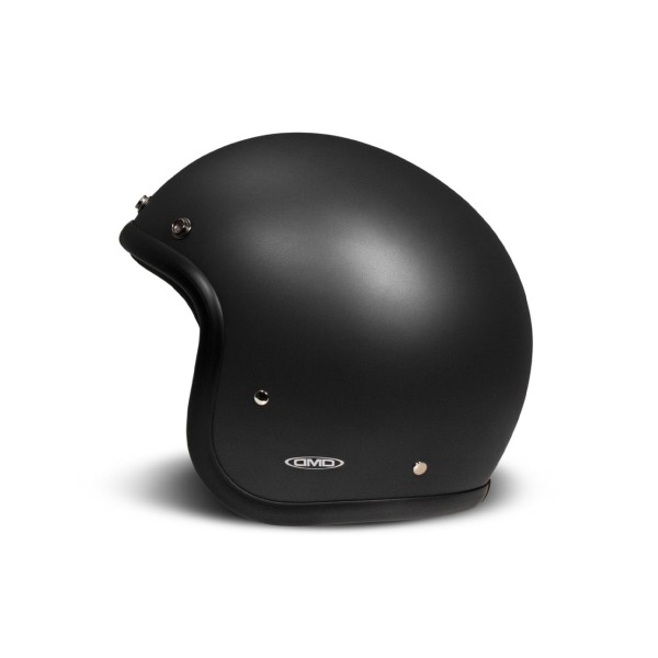 DMD Retro Jet Helmet, Black, Matte, Matt Black, Fiberglass, ECE 22.06