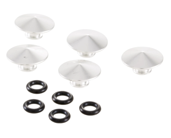 Cover cap wheel stud front or rear, silver